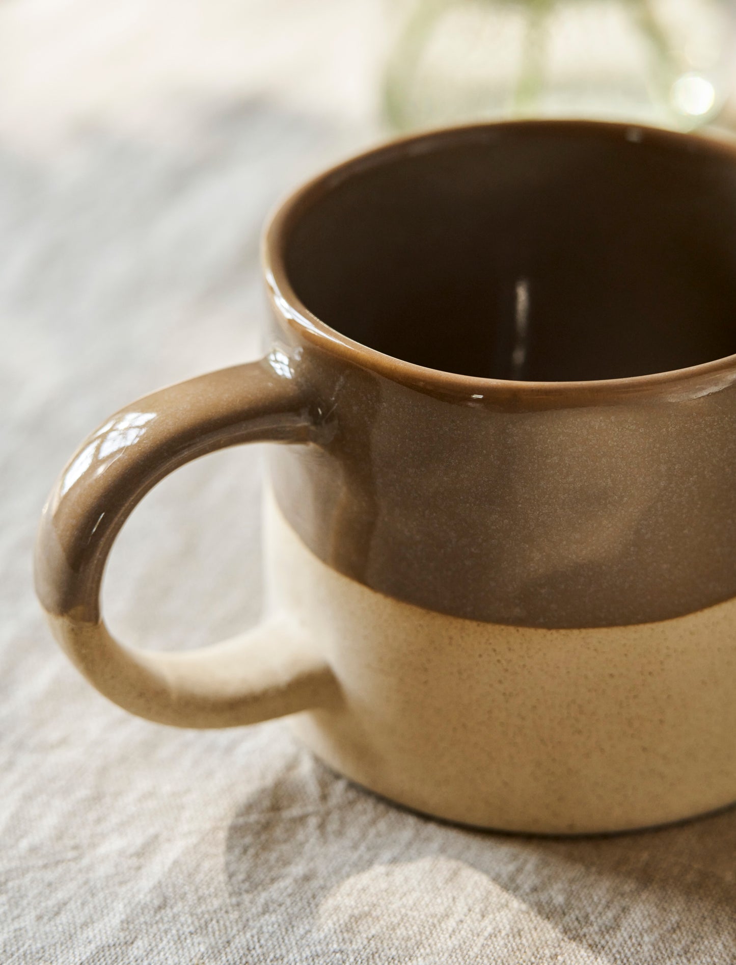 Half Glazed Mug | Truffle