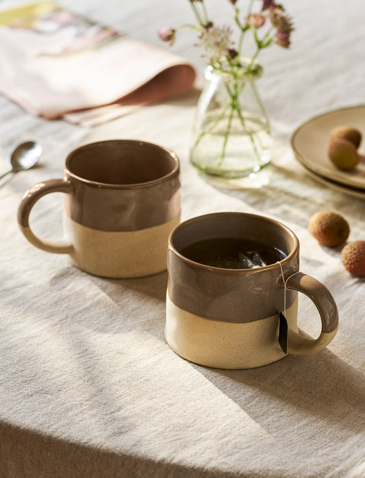 Half Glazed Mug | Truffle