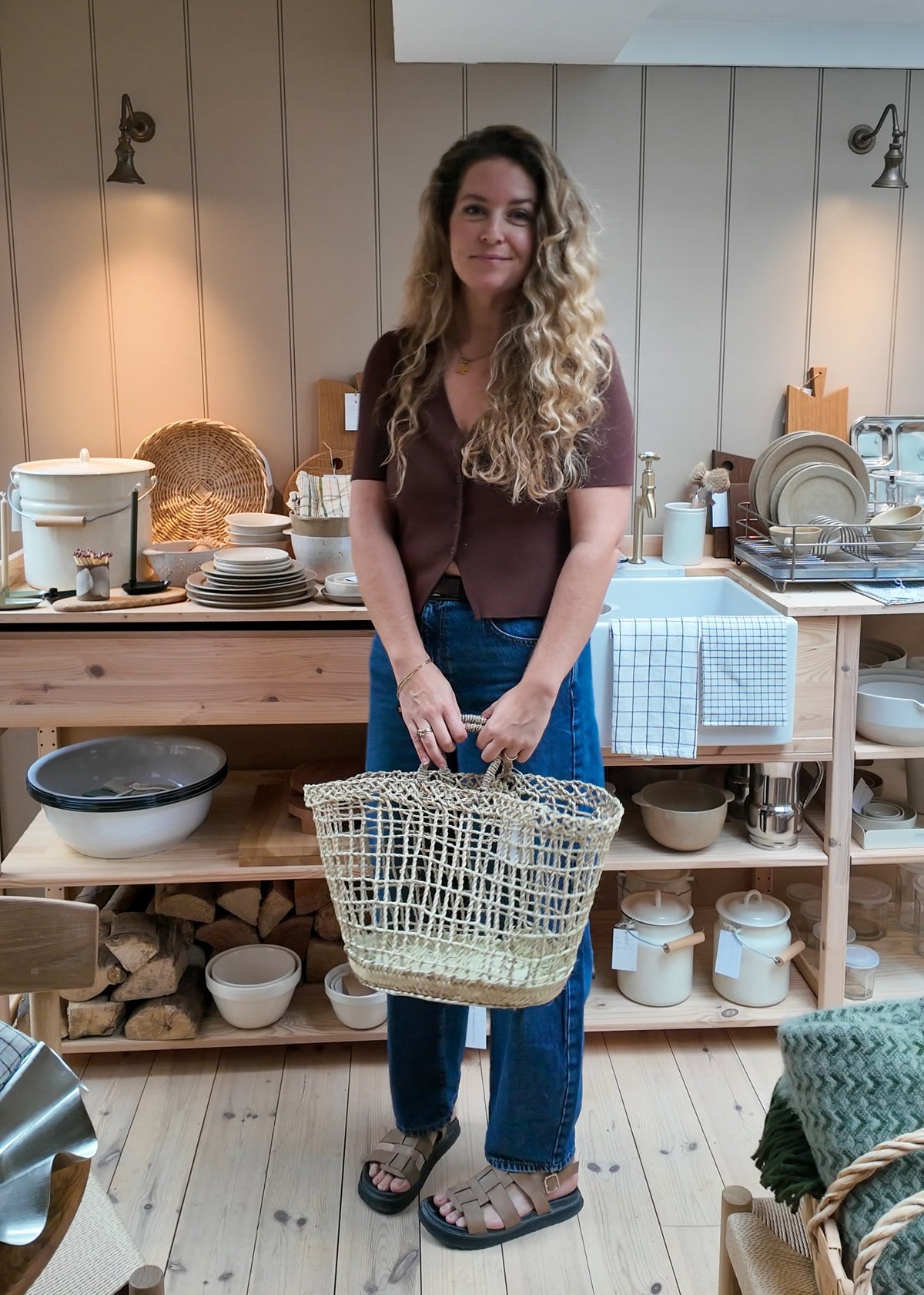 Open Weave Market Basket