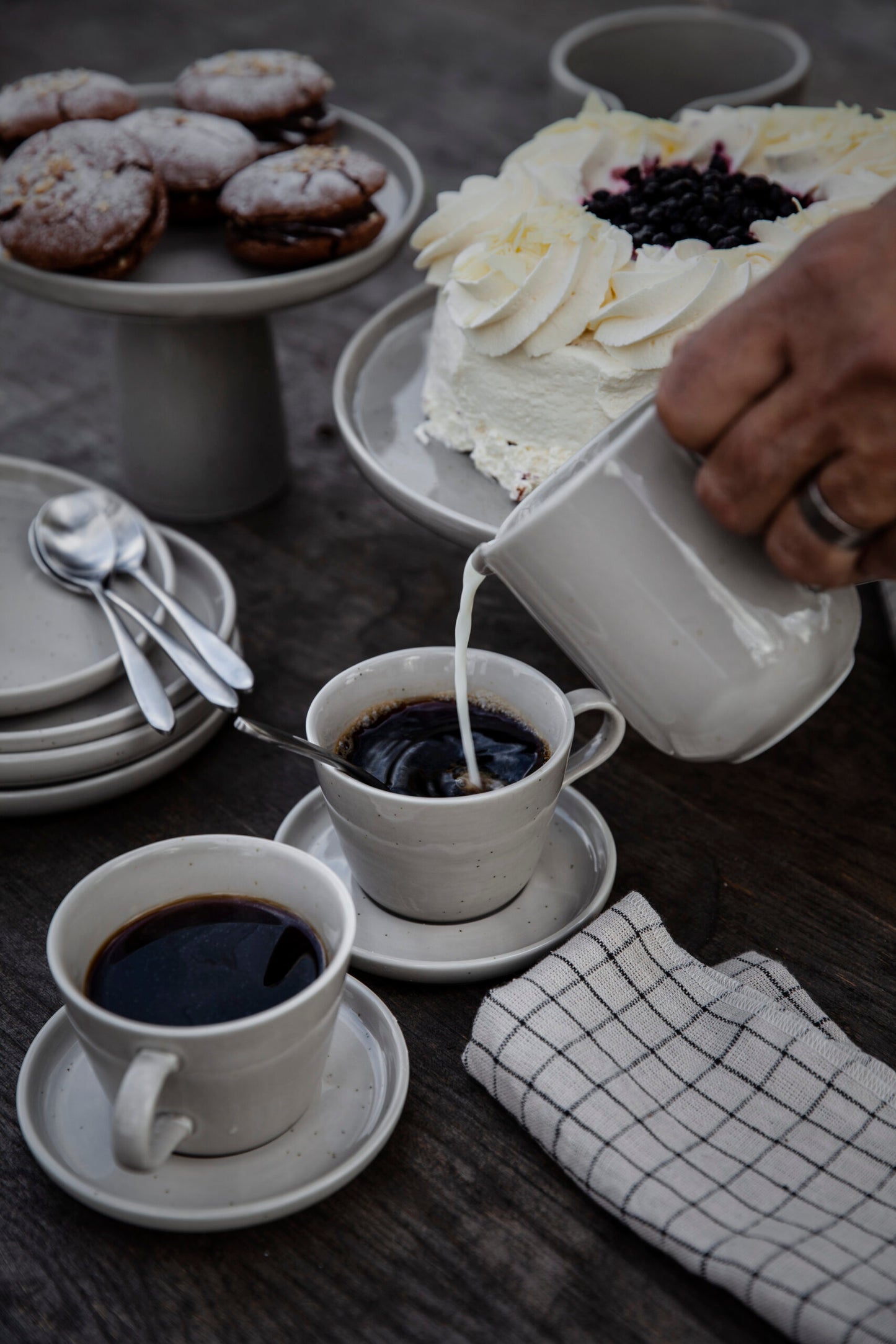 Tygservett Linen Napkins | Black Square