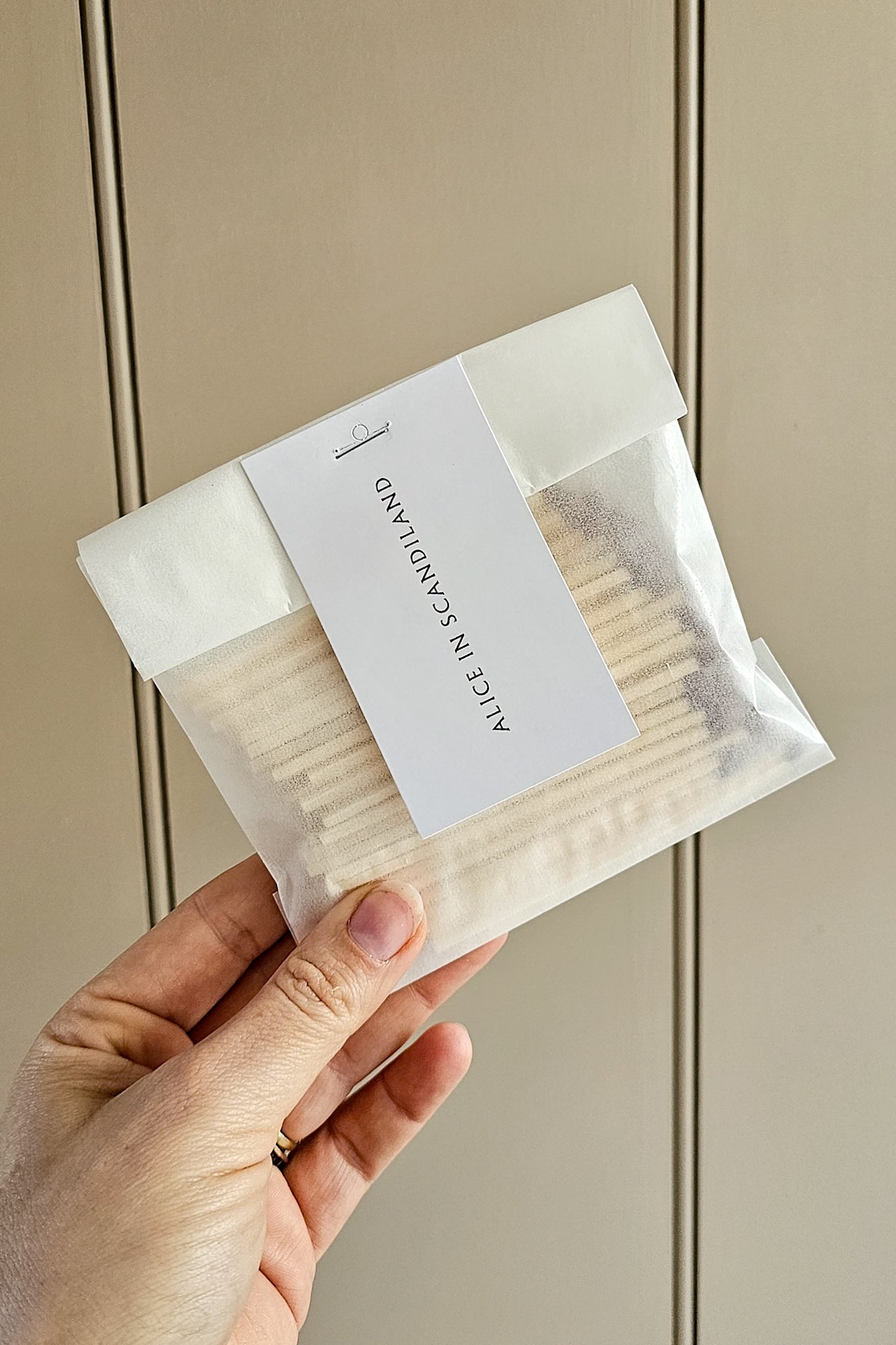 Alice in Scandiland extra long matches refill pack in frosted packaging with branded card