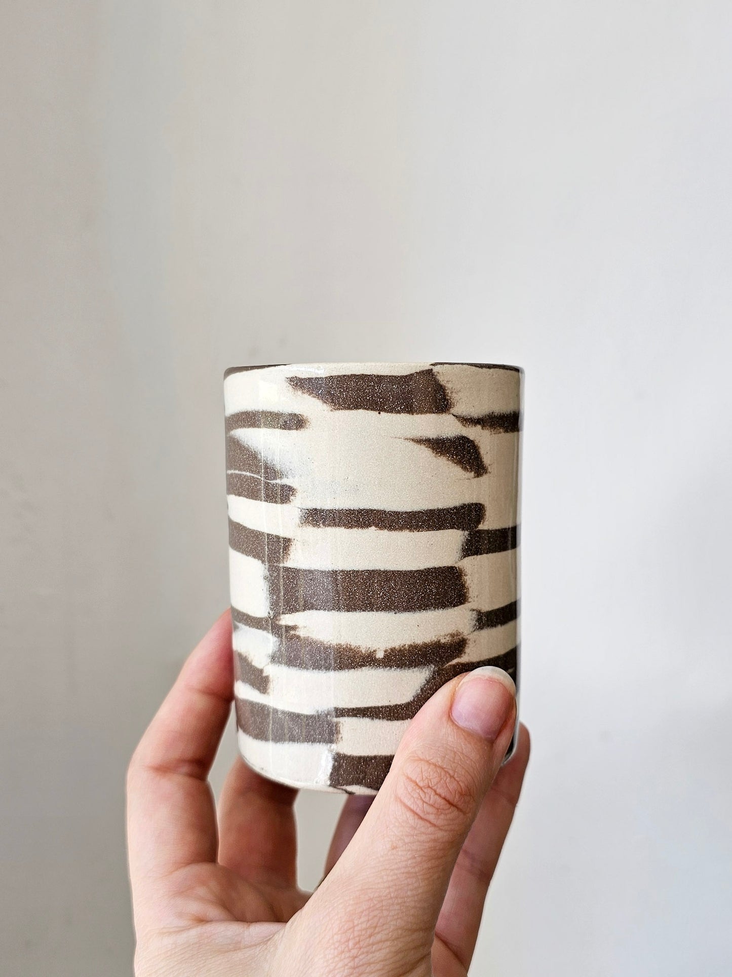 Fern Taylor Marble Beaker | Brown & Off-white