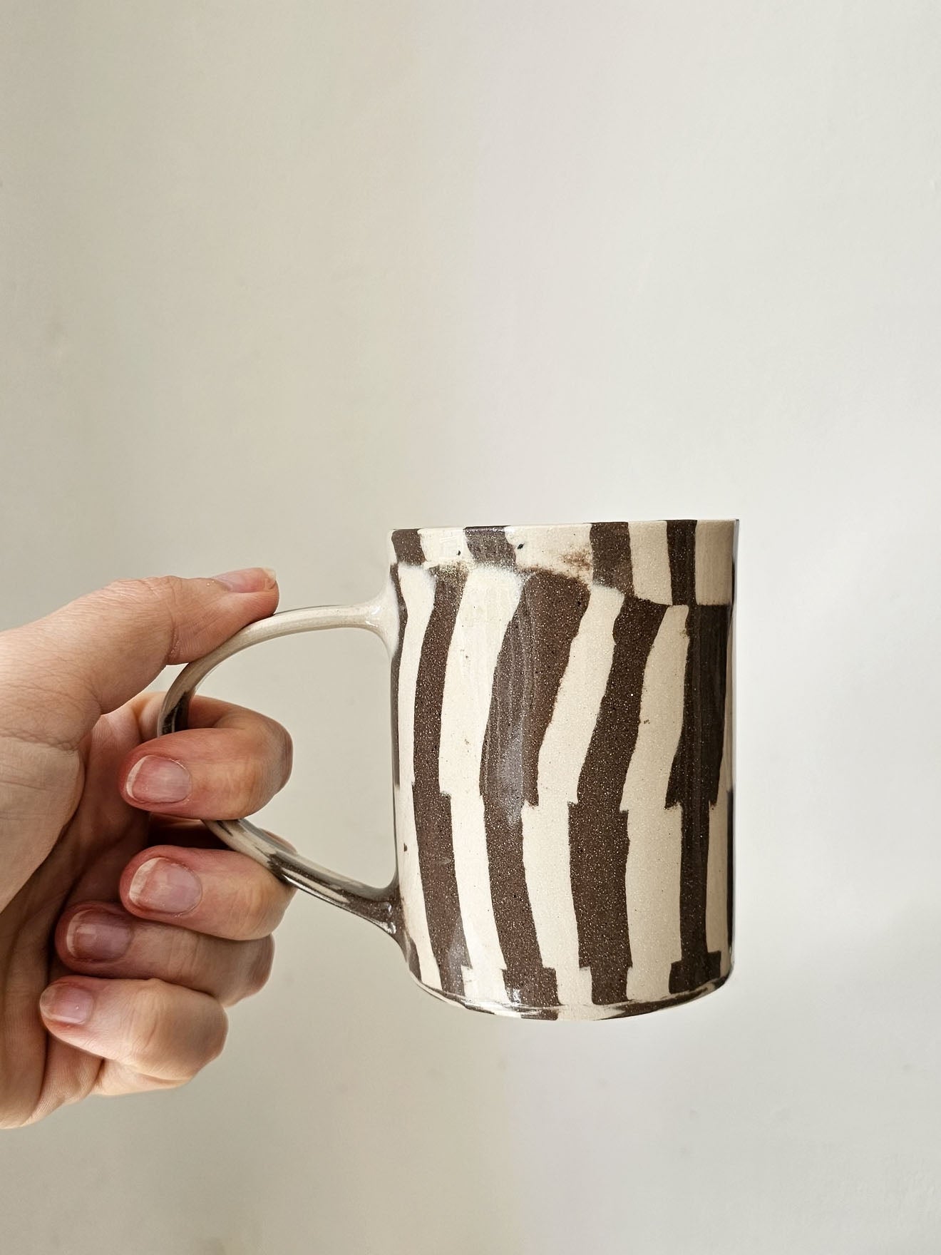 Fern Taylor Marble Mug | Brown & Off-white