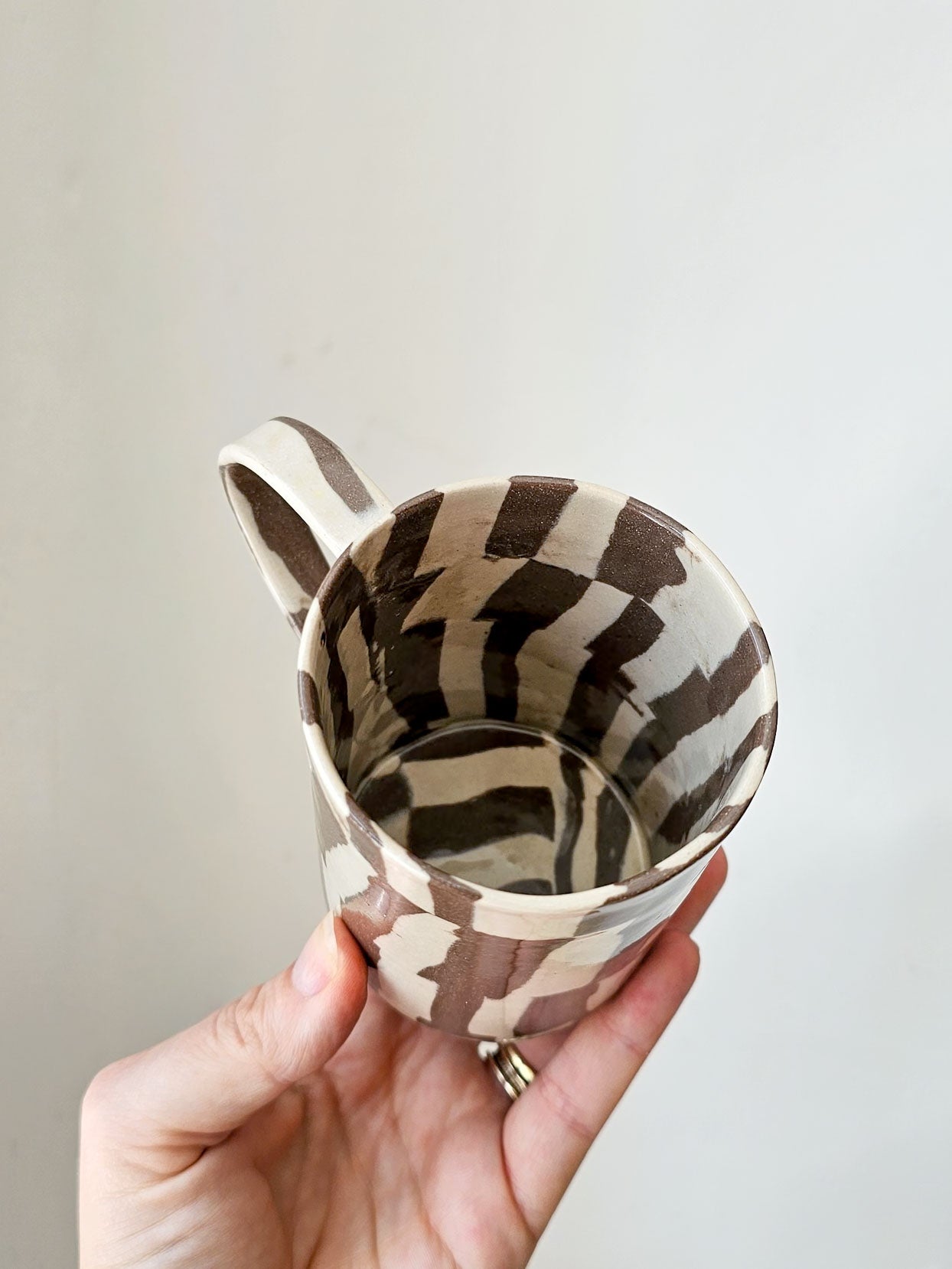 Fern Taylor Marble Mug | Brown & Off-white