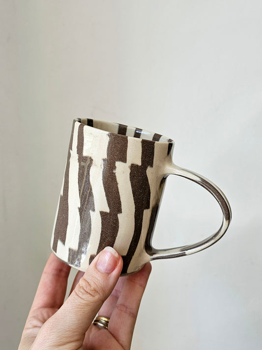 Fern Taylor Marble Mug | Brown & Off-white