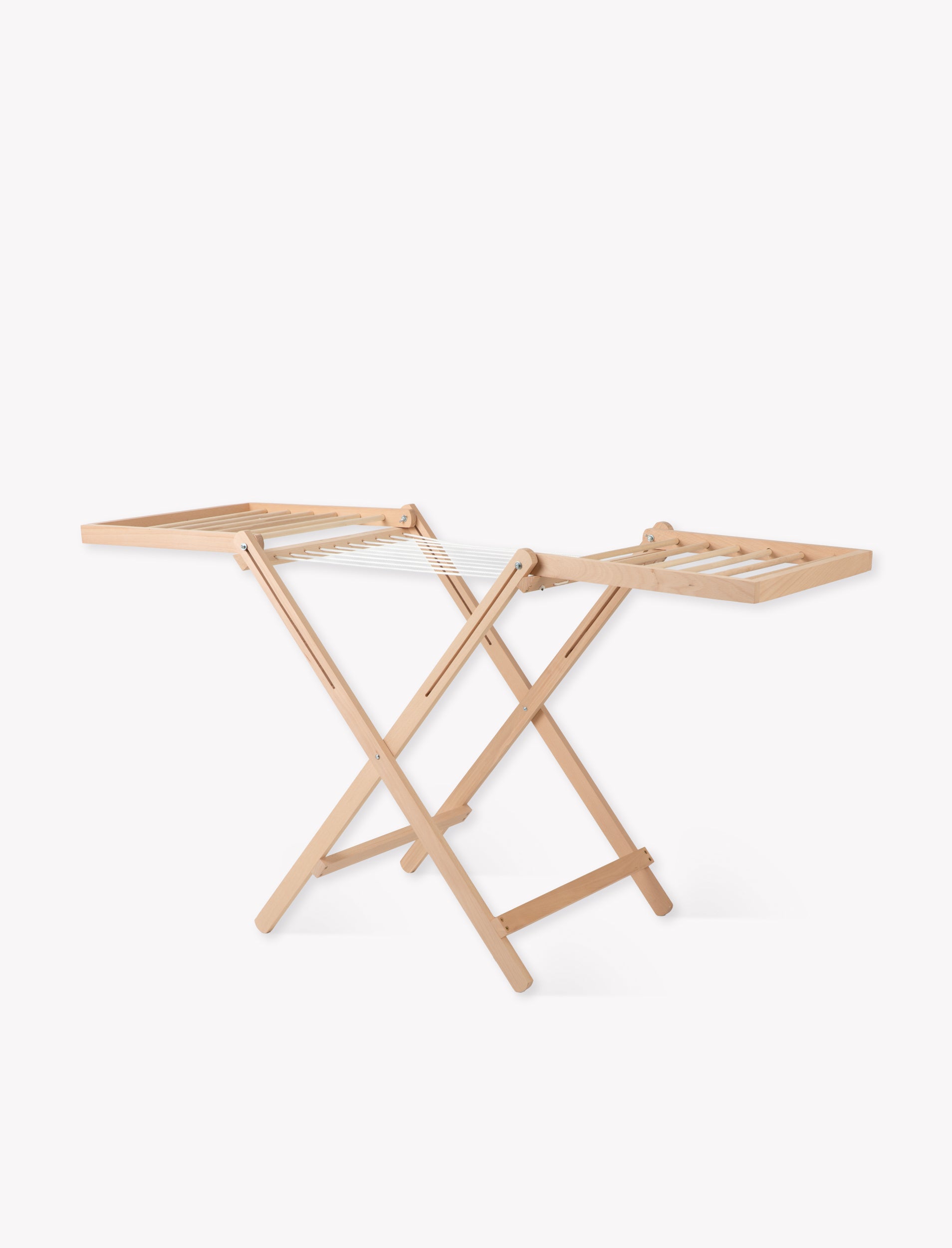 Product image Garden Trading Chalford Airer, made from raw Beech wood, displayed folded against a white background.