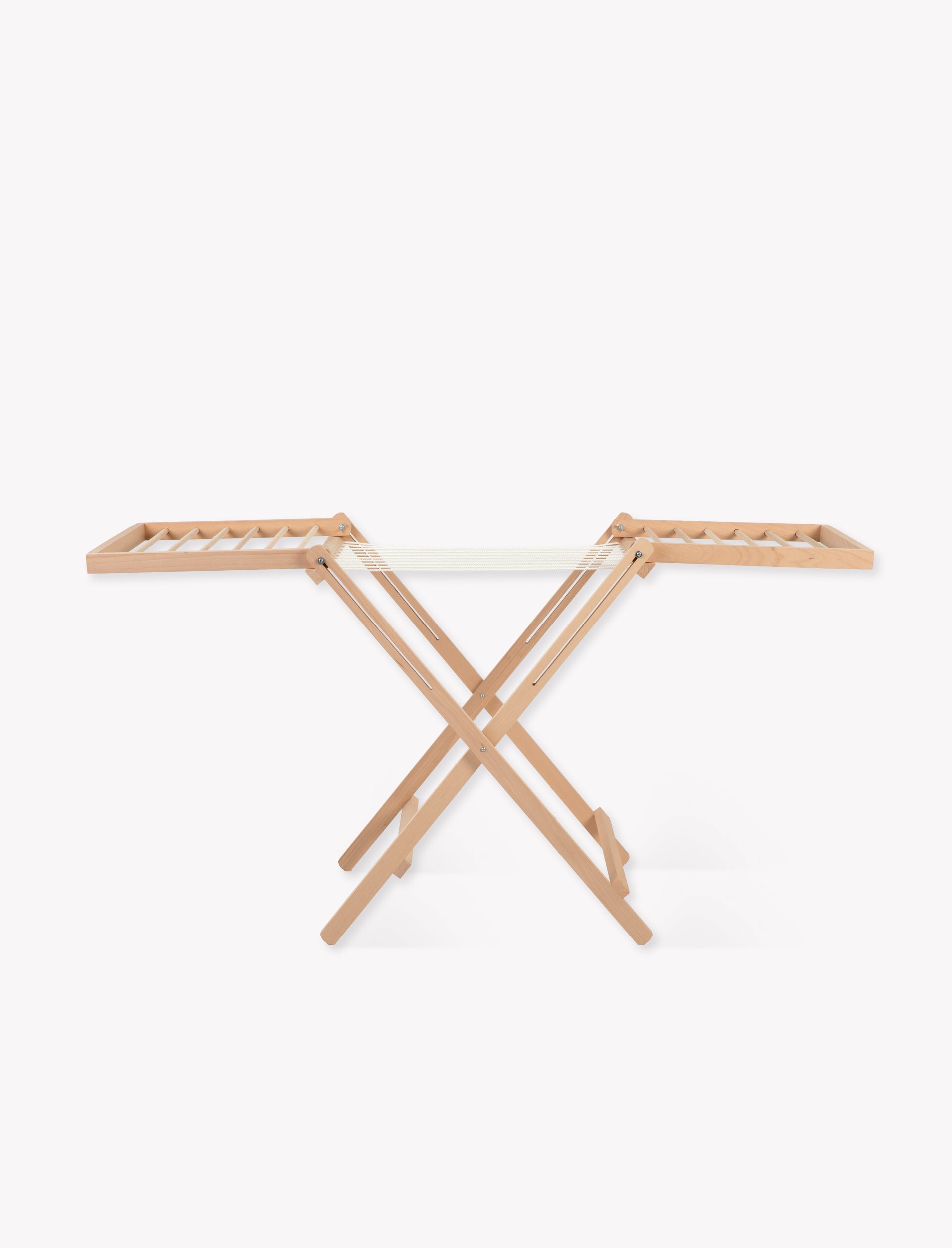 Product image Garden Trading Chalford Airer, made from raw Beech wood, displayed folded against a white background.