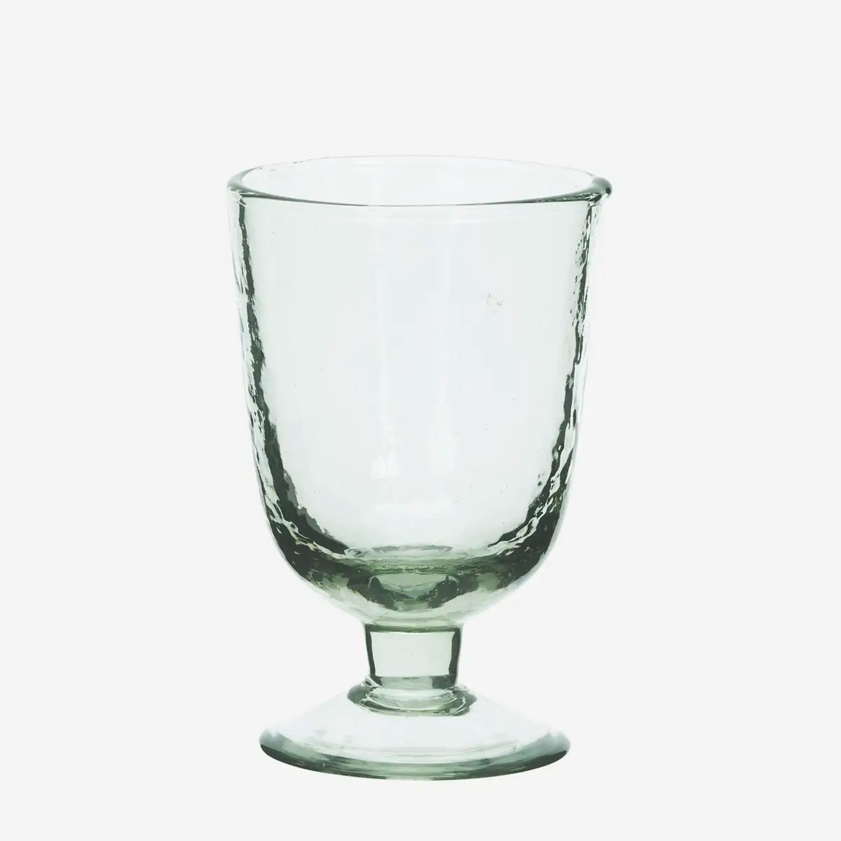 Hammered Goblet Glass