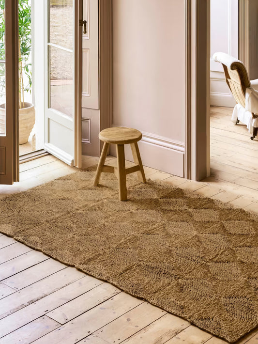 Holton Block Weave Seagrass Rug | 150cm x 240cm