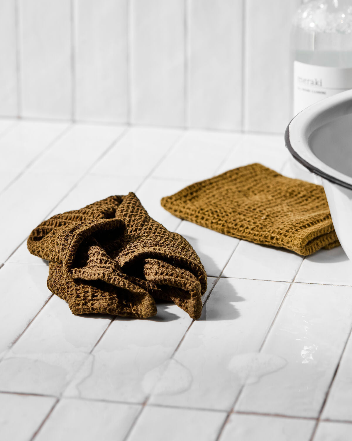 Olive Green Dish Cloth | Set of 2