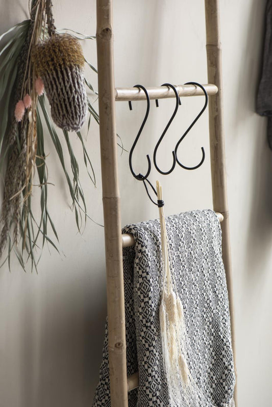 Rounded Black S Hook | Large