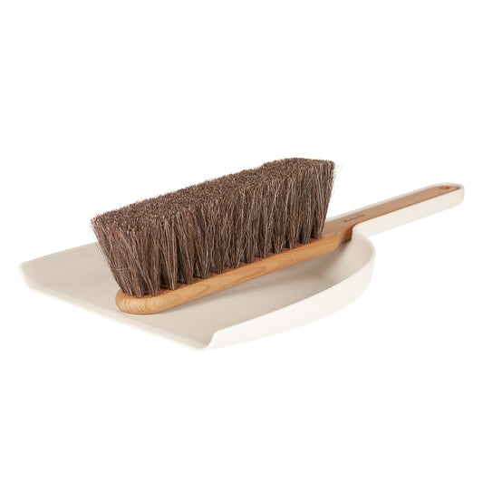 Eco Dustpan & Brush | White Chalk