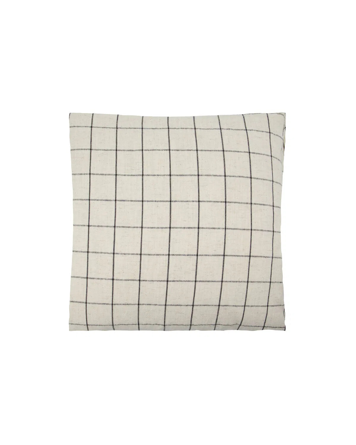 A stock image of the Join, off-white and black cushion against a white background.