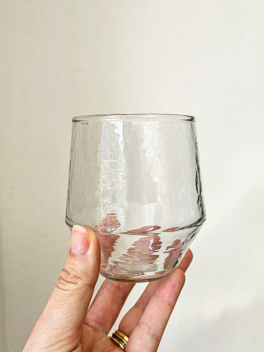 Hammered Tumbler Glass