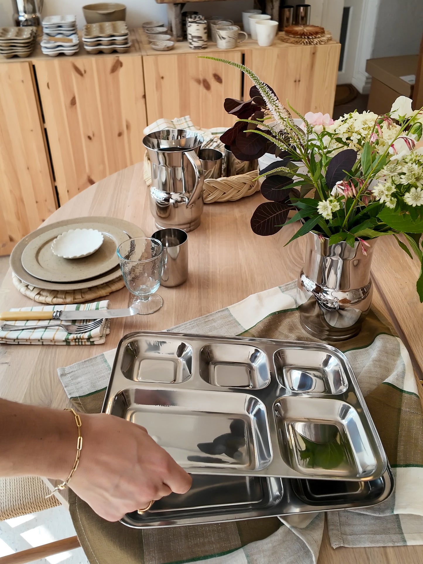 Stainless Steel Thali Tray