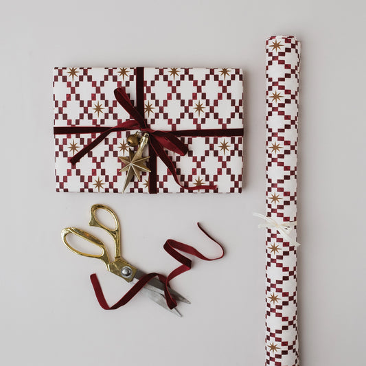 North Star Gift Wrap | Red