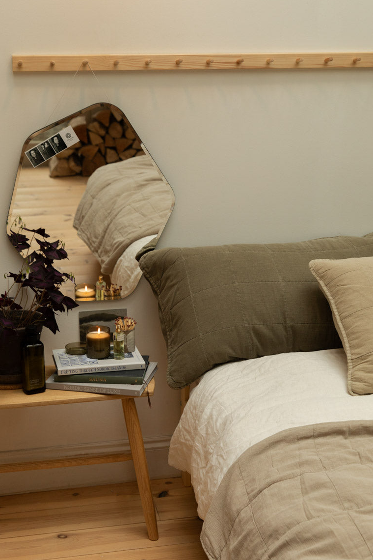 Quilted Headboard Cushion | Eucalyptus