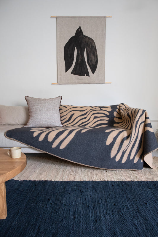 Pine Lambswool Blanket | Sand