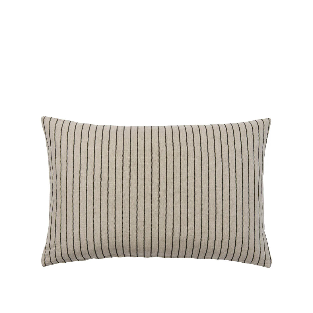 Striped rectangle pillow on a white background.