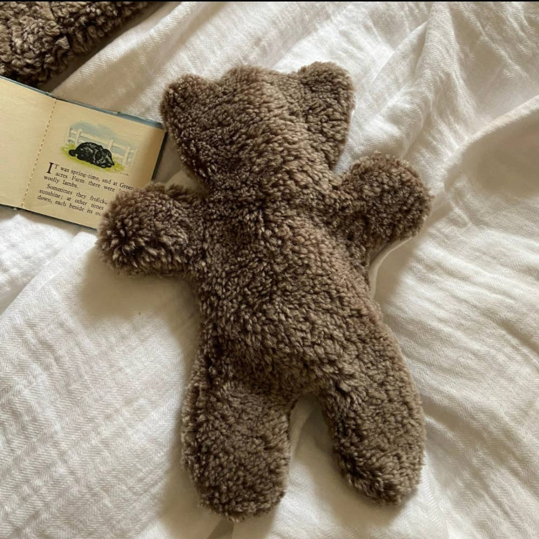 Sheepskin Teddy Bear Hot Water Bottle