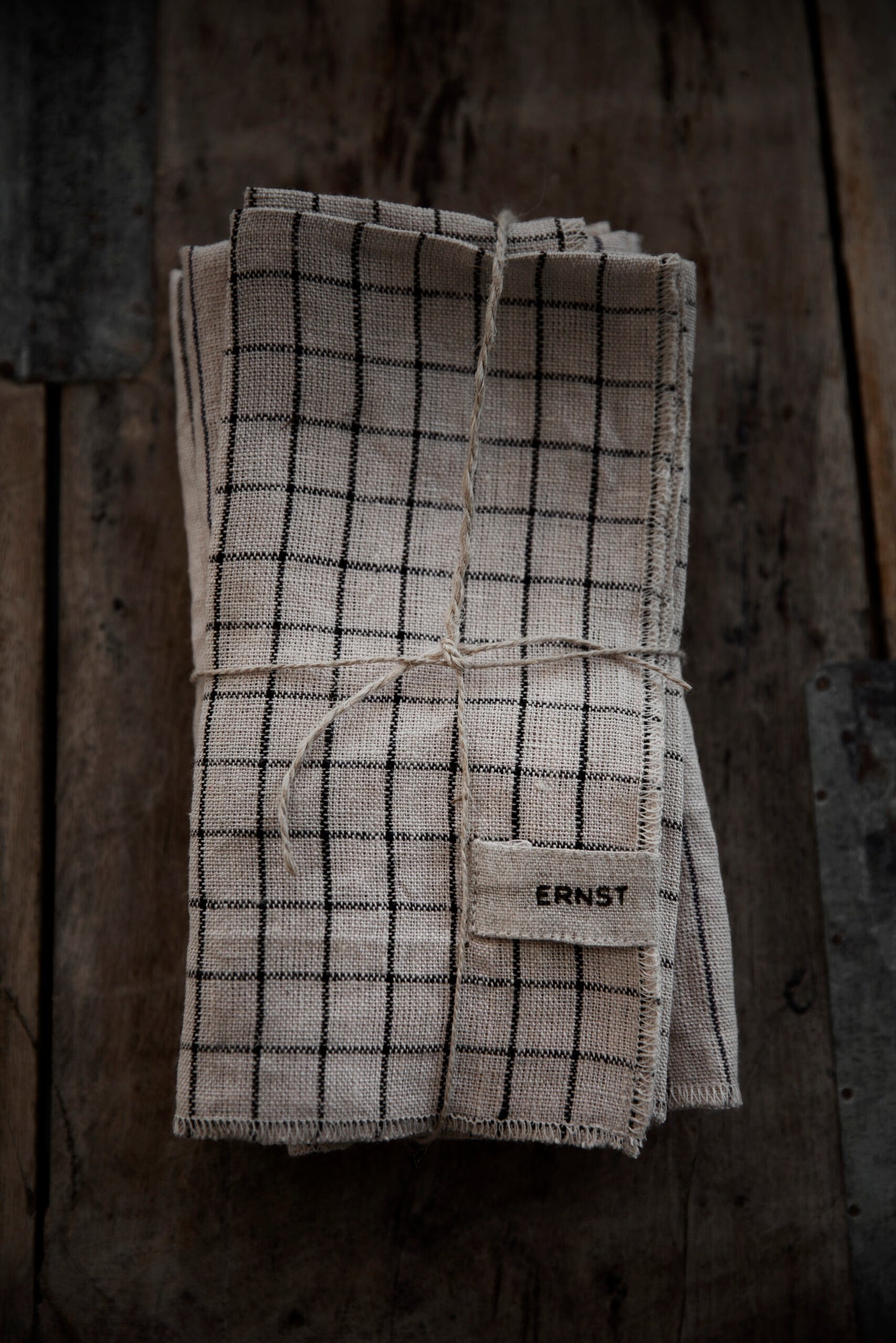 Tygservett Linen Napkins | Black Square