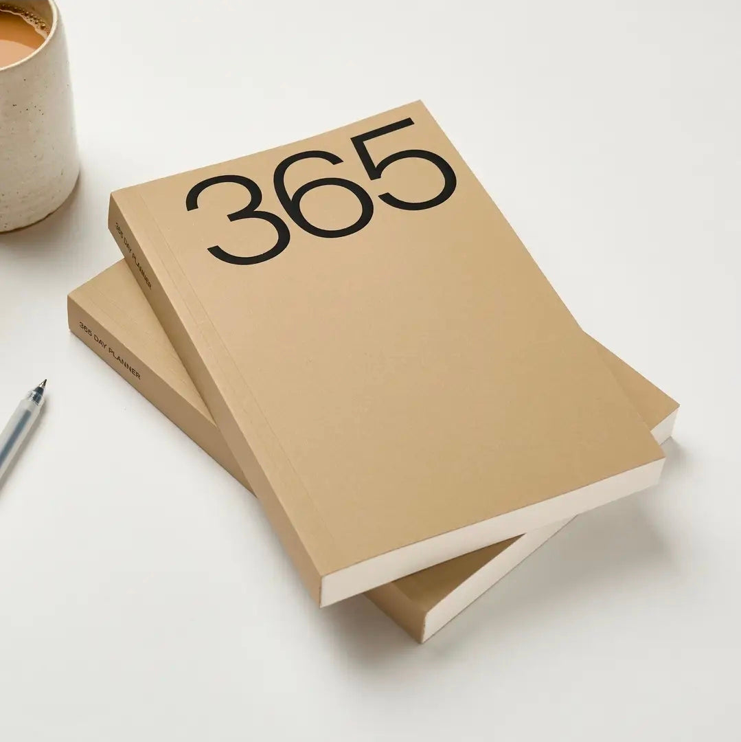 365 Undated Lay Flat Planner | Brown
