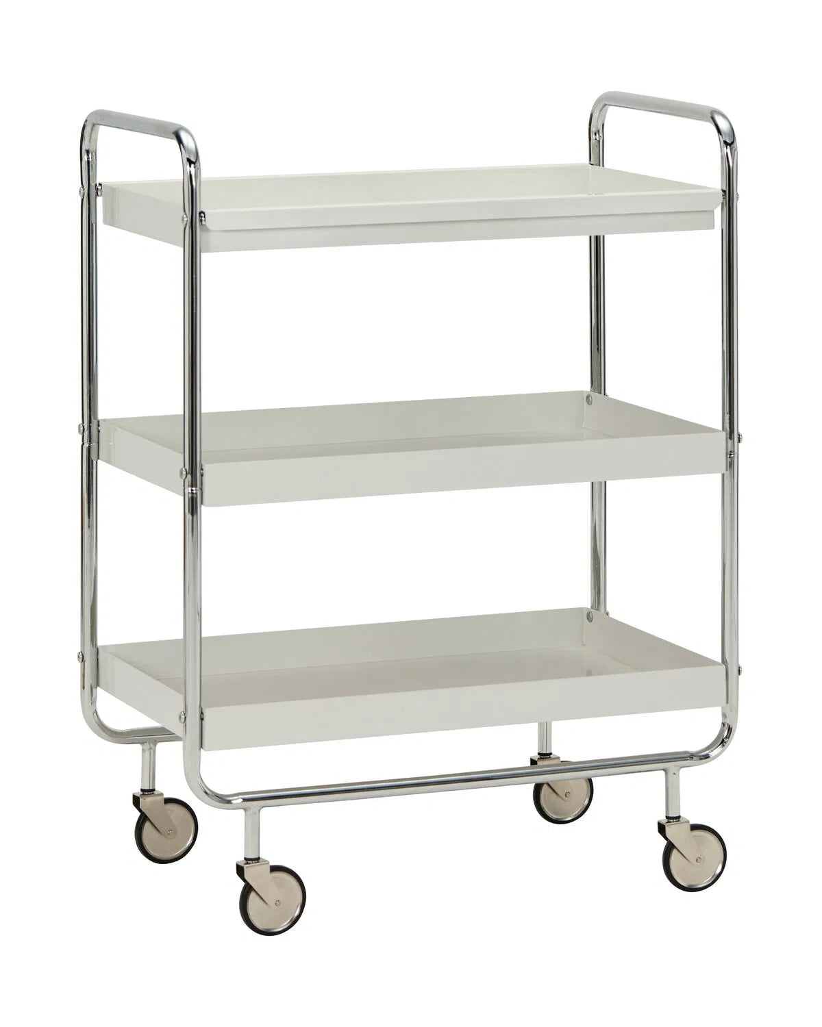 Stock image of the large Roll storage trolley against a white background.