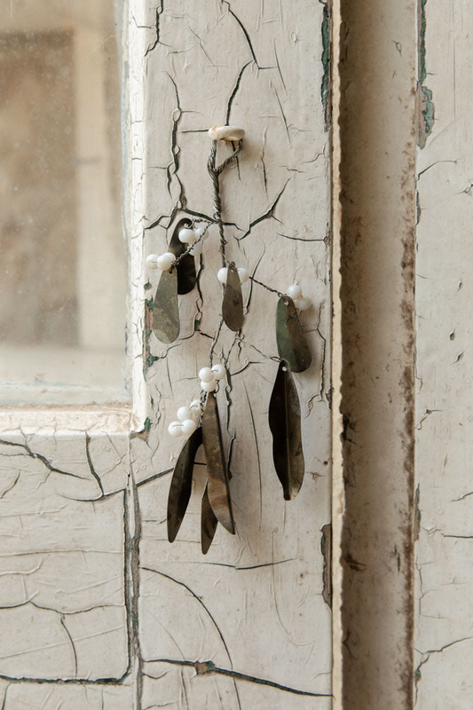 Antiqued Silver Mistletoe | Small Bunch