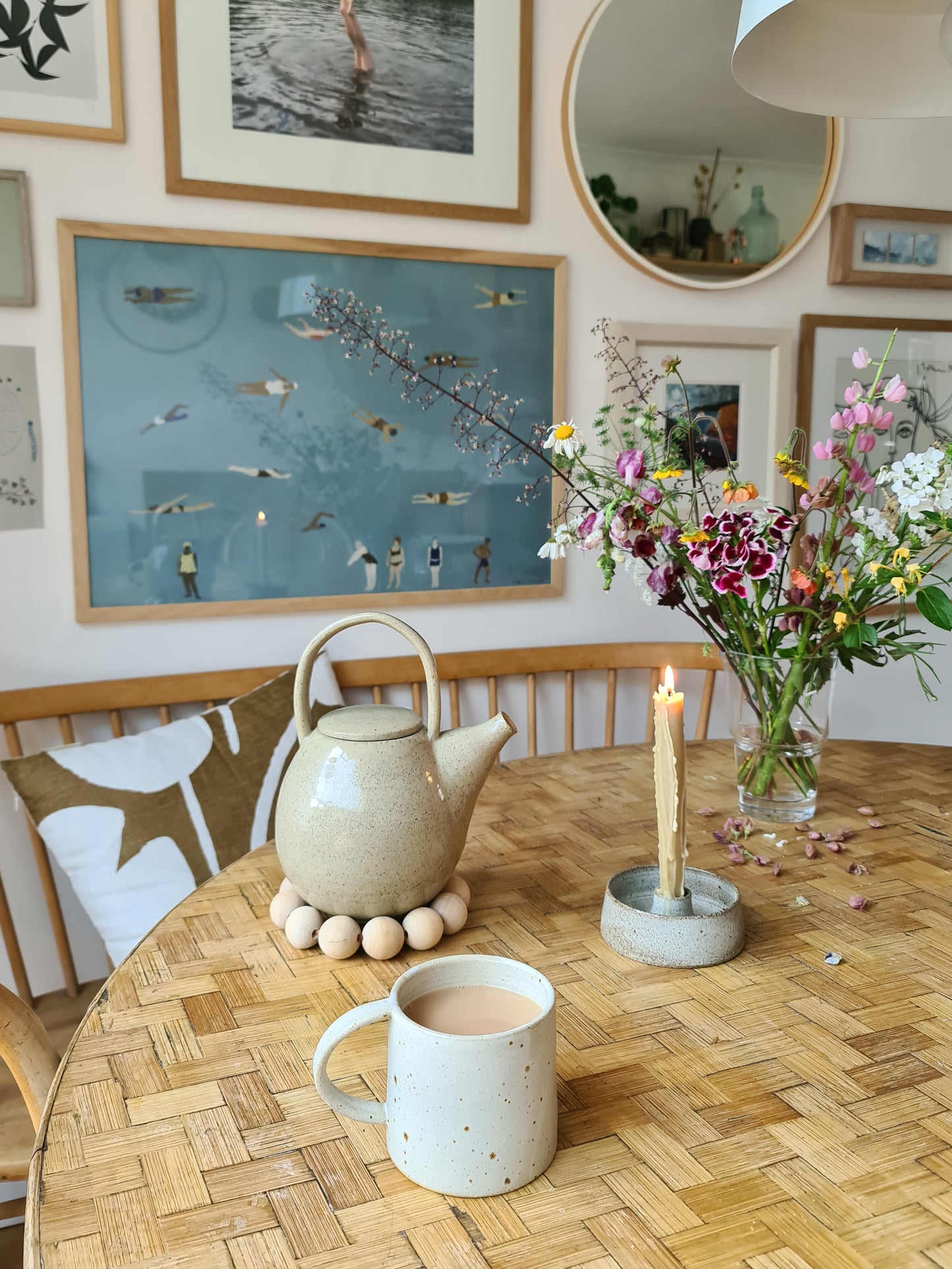 Wooden Bead Trivet