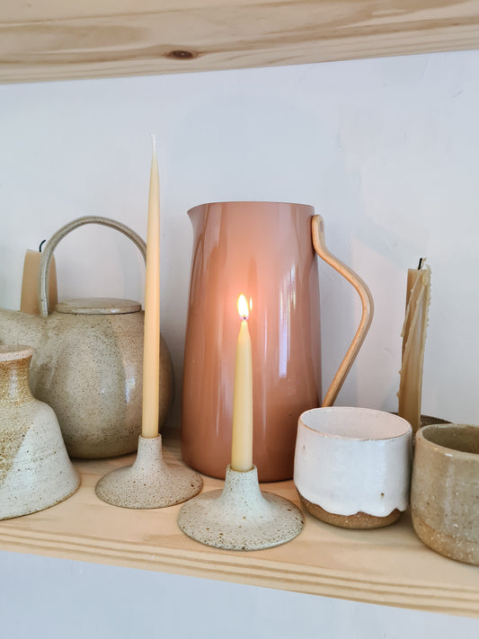 Viki Weiland Danish Stoneware Small Candle Holder
