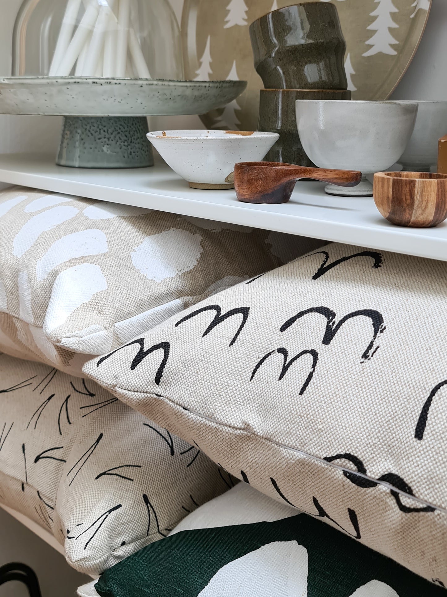 Dots Cushion Cover | White