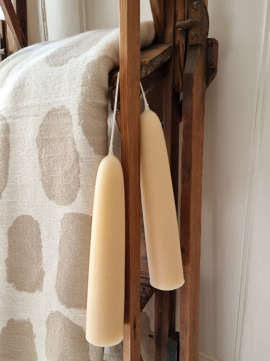 Giant Stubby English Beeswax Candles