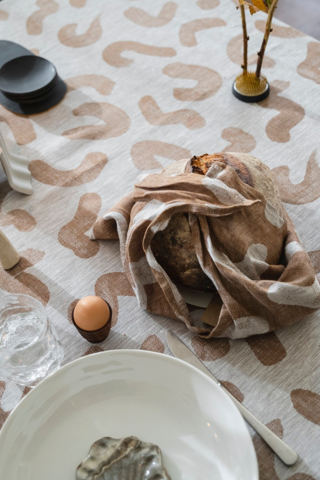 Udon Linen Bento Tie Bag