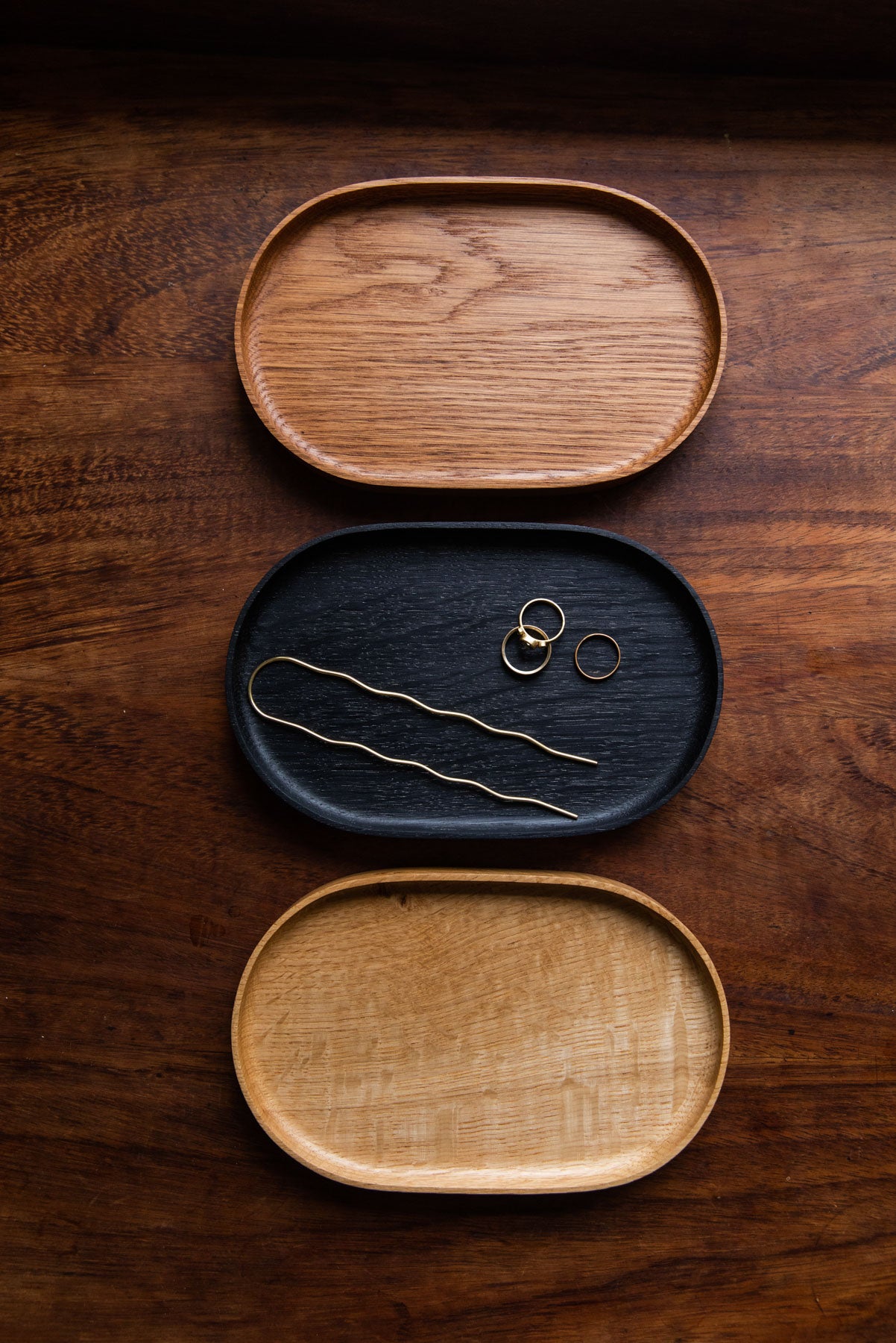Oval Tray | English Ebonised Oak