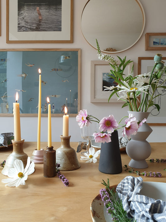 Long Thin Taper English Beeswax Candles