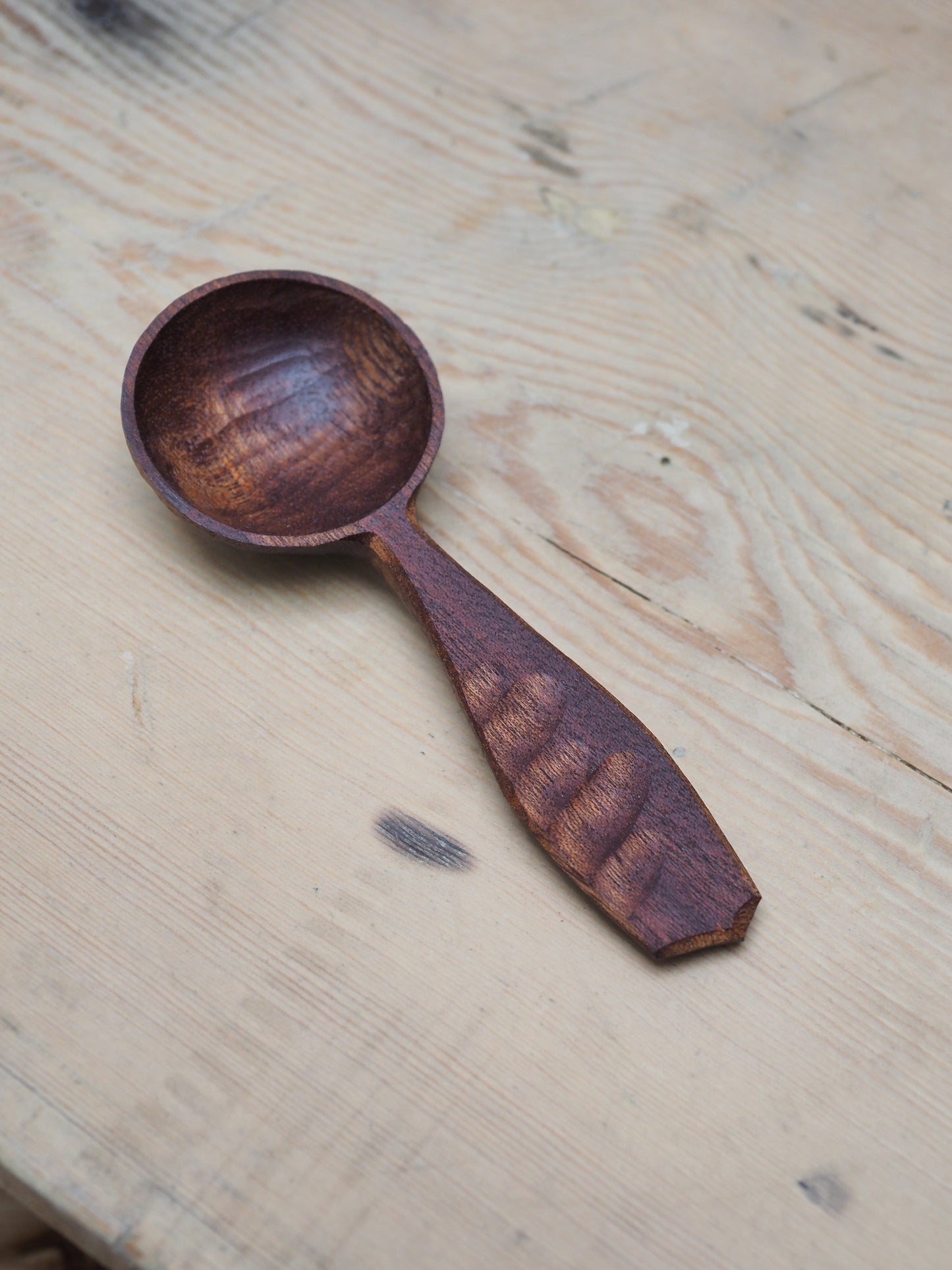 Hand Carved Coffee Scoop | This Cabin Van