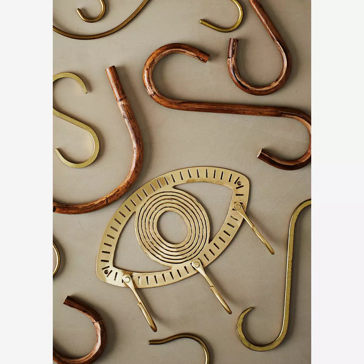 Hand Forged S Hook | Brass